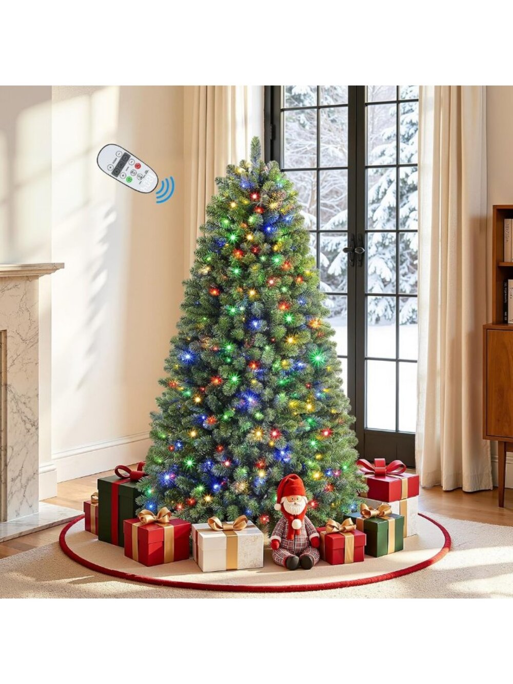 5ft Prelit Classic Spruce Artificial Christmas Tree - Festive Holiday Decor